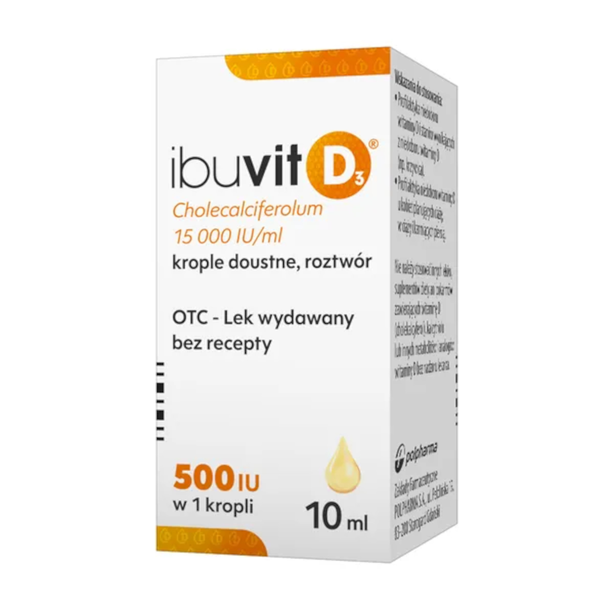 Ibuvit D3 15000 IU/ml krople doustne 10 ml zdjęcie