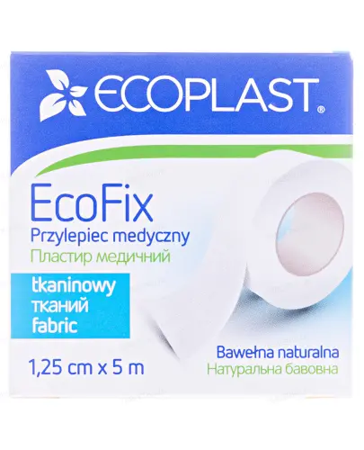 EcoPlast EcoFix Plus przylepiec medyczny tkaninowy 1,25x 500cm zdjęcie
