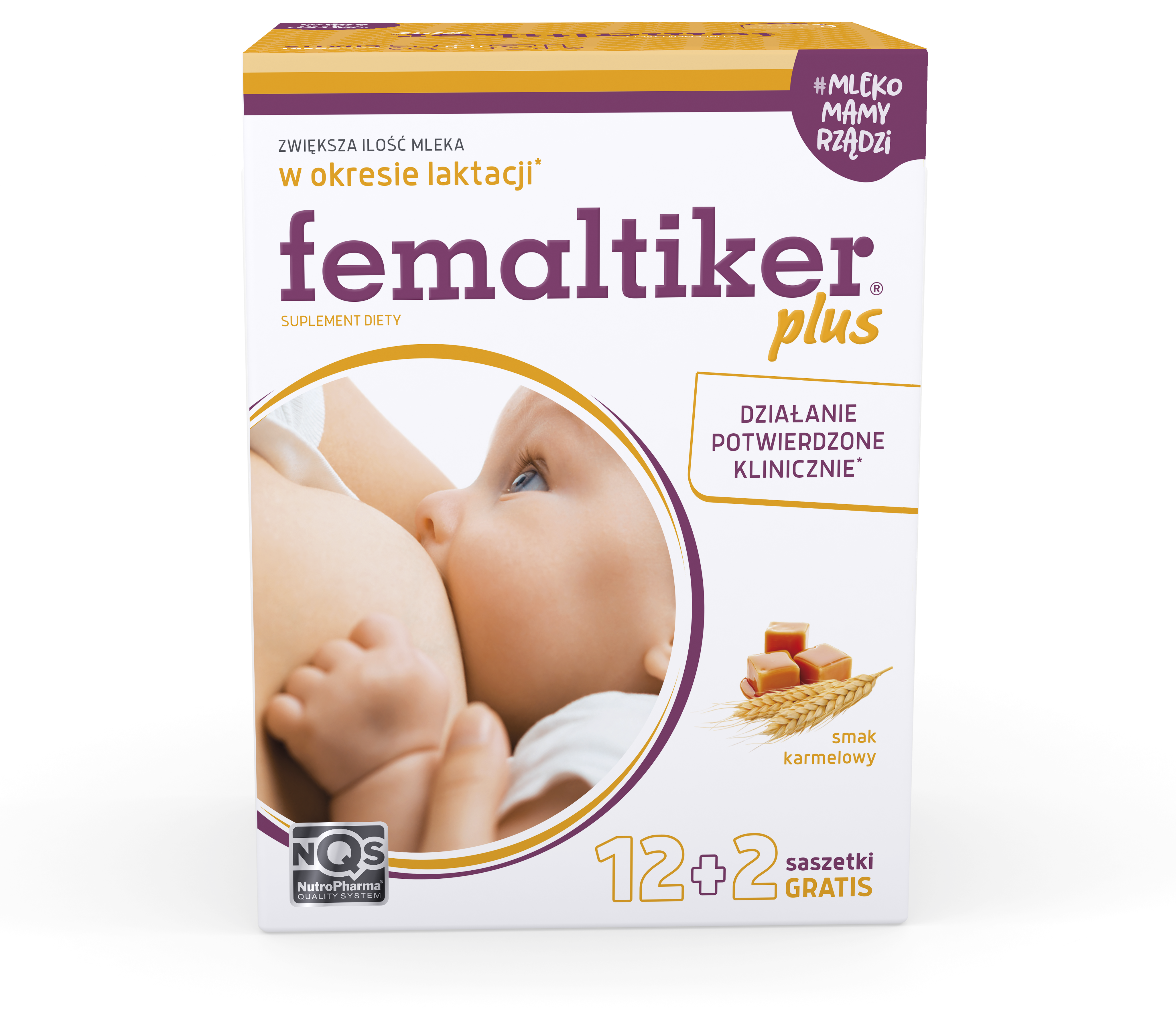 Femaltiker plus smak karmelowy, saszetki, 14 sztuk zdjęcie