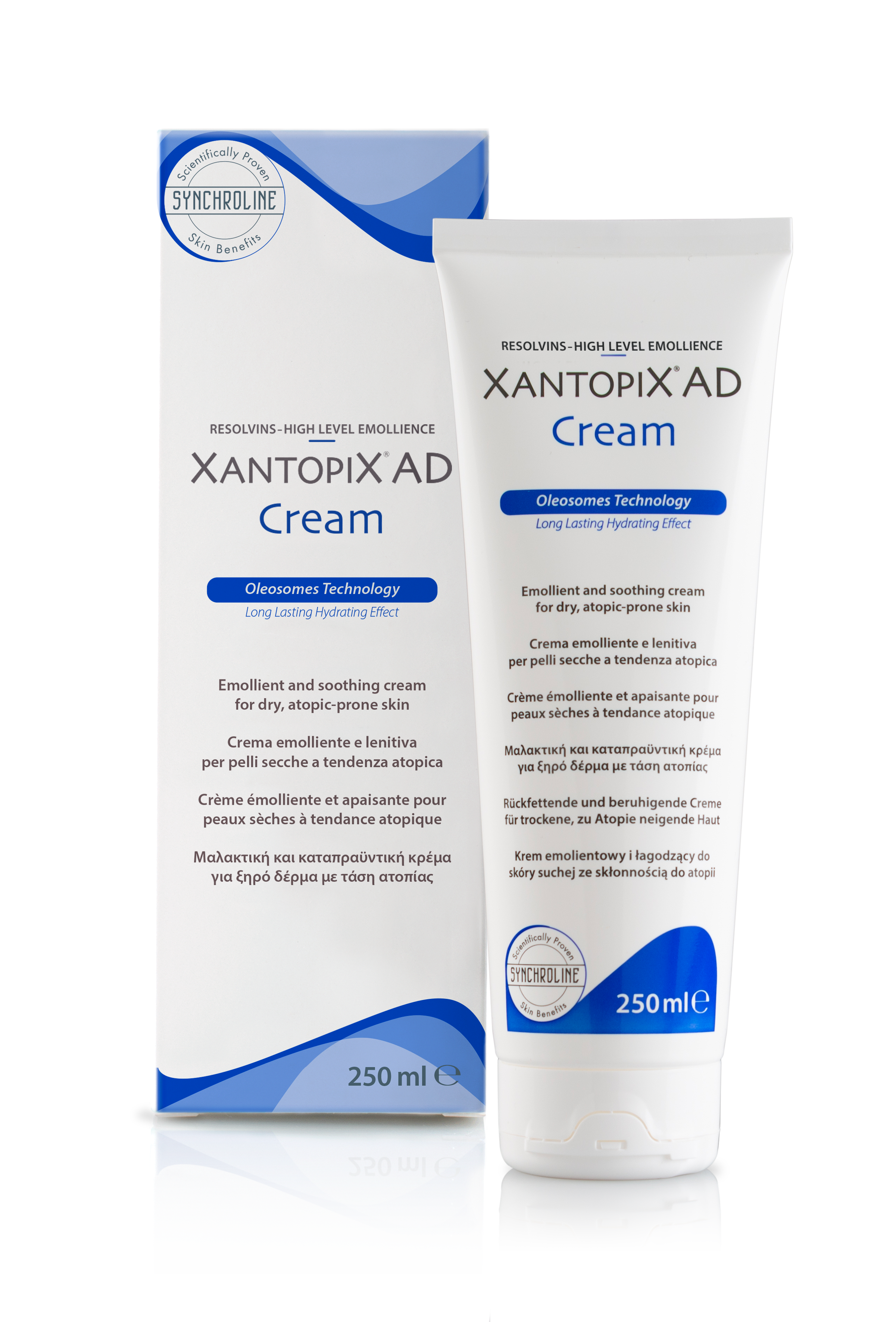 Xantopix Ad Cream, krem emolientowy o działaniu łagodzącym do skóry suchej, skłonnej do atopii, 250 ml zdjęcie