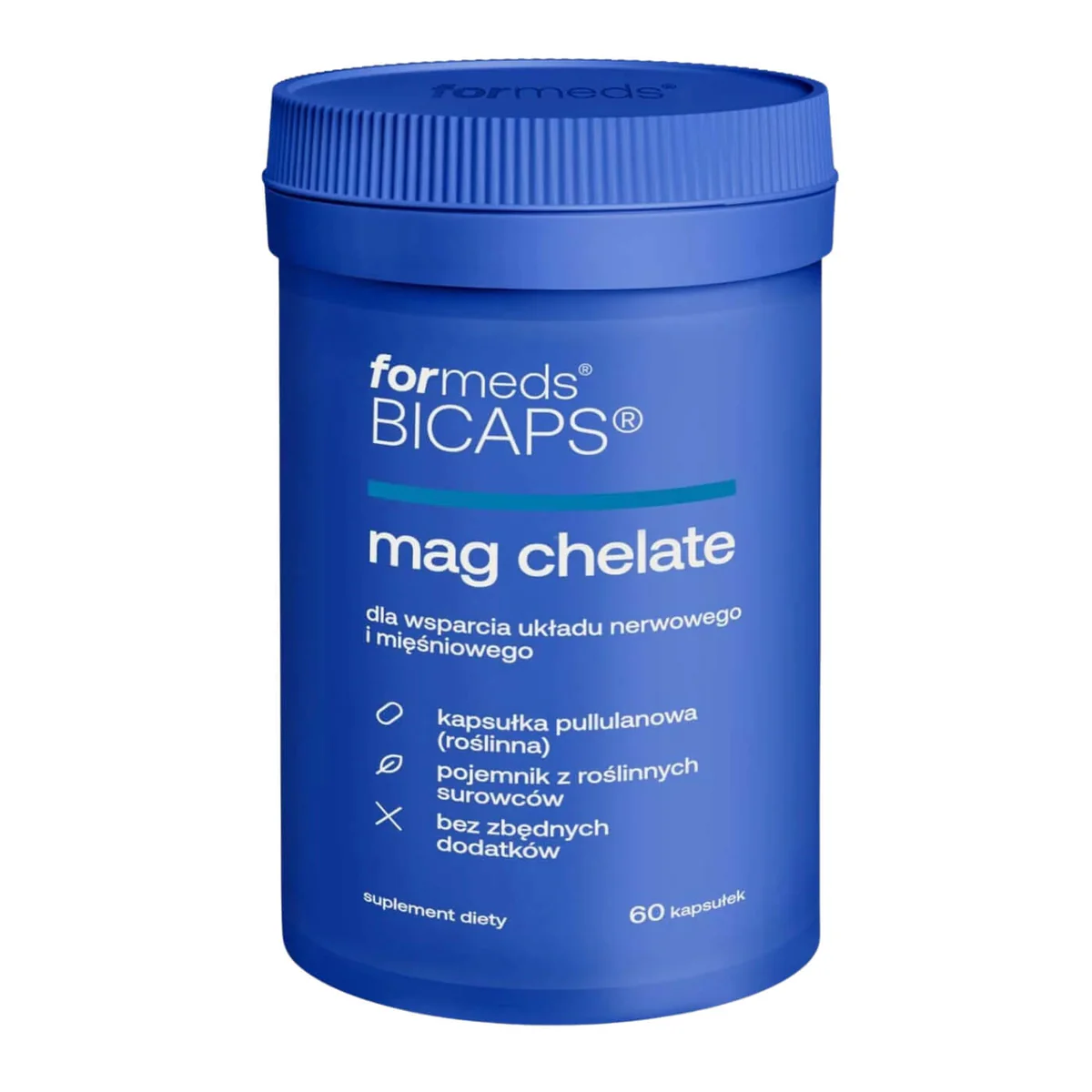 Bicaps mag chelate, kapsułki twarde, 60 sztuk zdjęcie