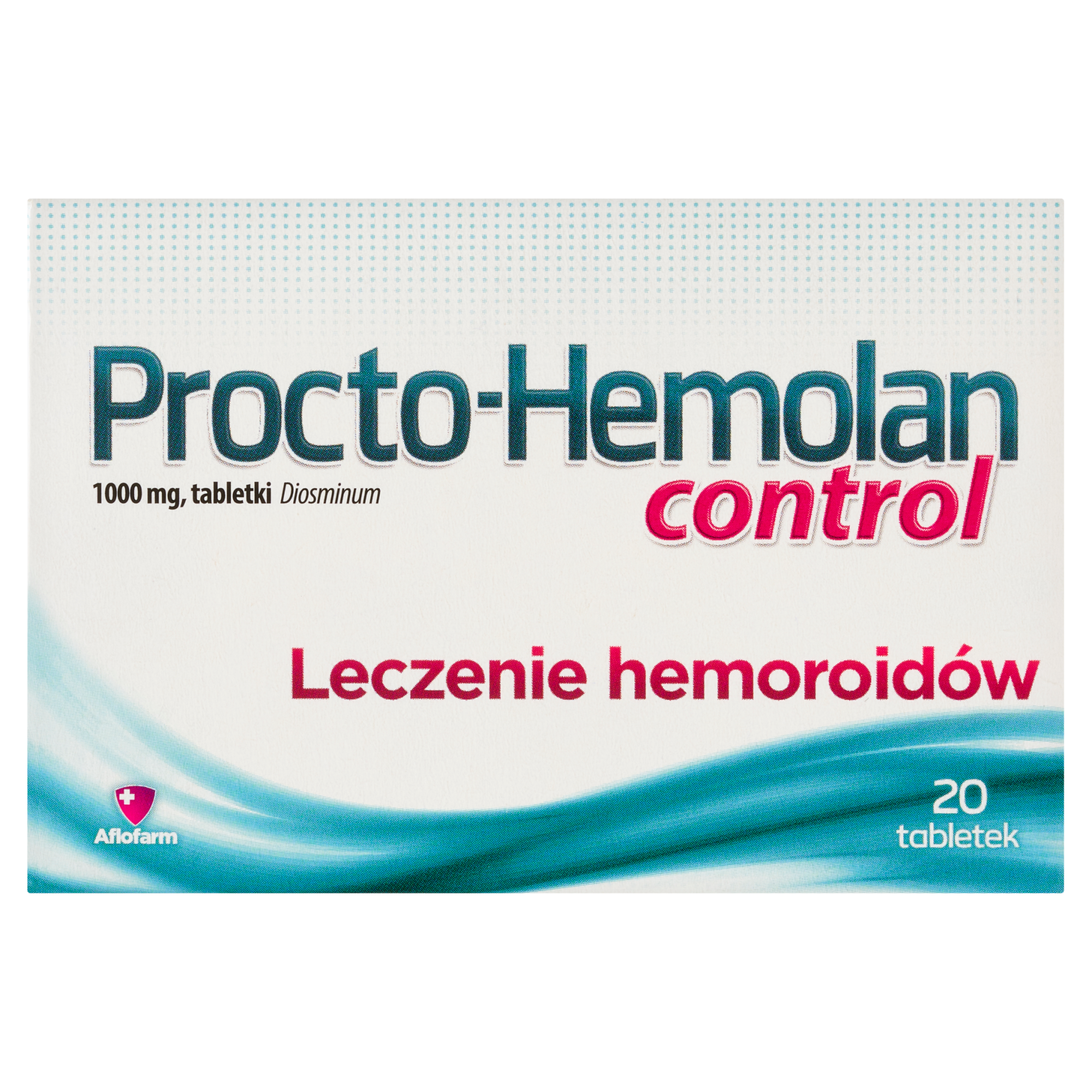 Procto-Hemolan control, 1000 mg, tabletki, 20 sztuk zdjęcie