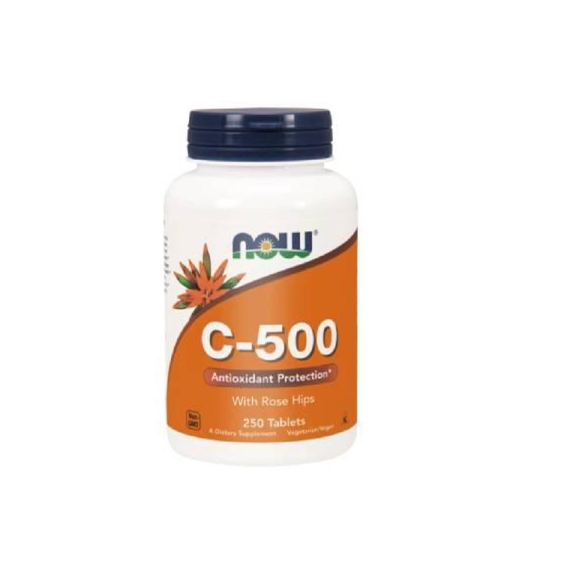NOW Foods, C-500, tabletki, 250 sztuk zdjęcie