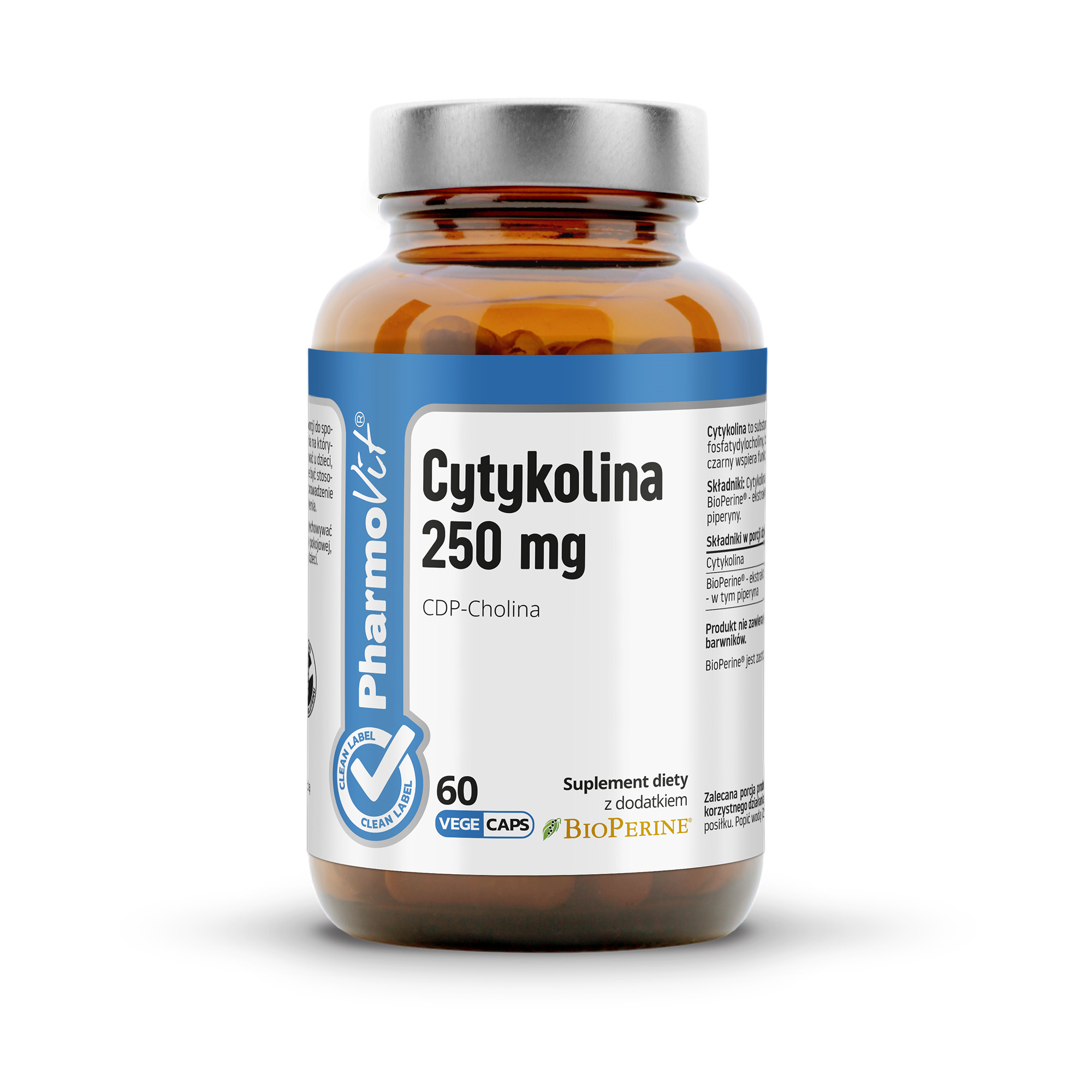 Pharmovit Cytykolina 250 mg CDP-Cholina, kapsułki, 60 sztuk zdjęcie