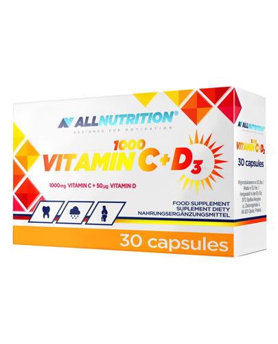 ALLNUTRITION Vitamin C 1000 + D3 - 30 kaps.  zdjęcie
