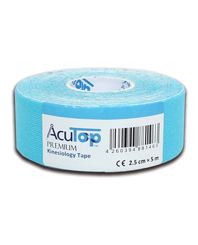 AcuTop Premium Kinesiology Tape 2,5 cm x 5 m niebieski, 1 szt., cena, wskazania, opinie zdjęcie
