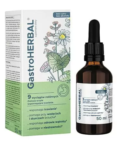 Ziołolek GastroHerbal Krople, 50 ml zdjęcie