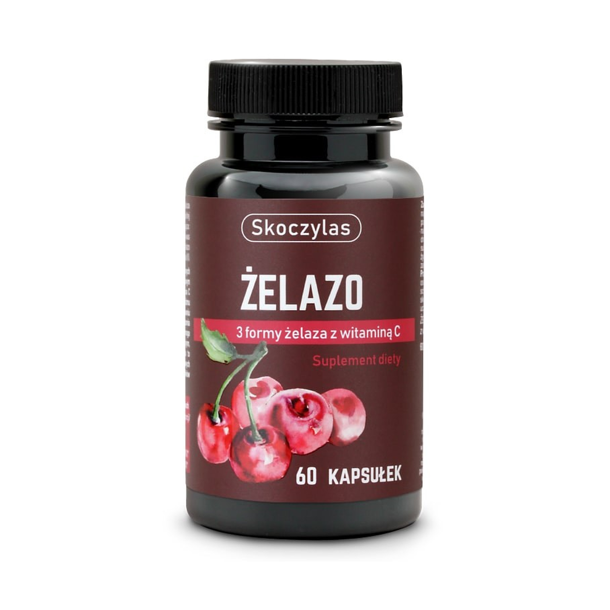 Skoczylas Żelazo 3 Formy żelaza z witaminą C, kapsułki, 60 sztuk zdjęcie