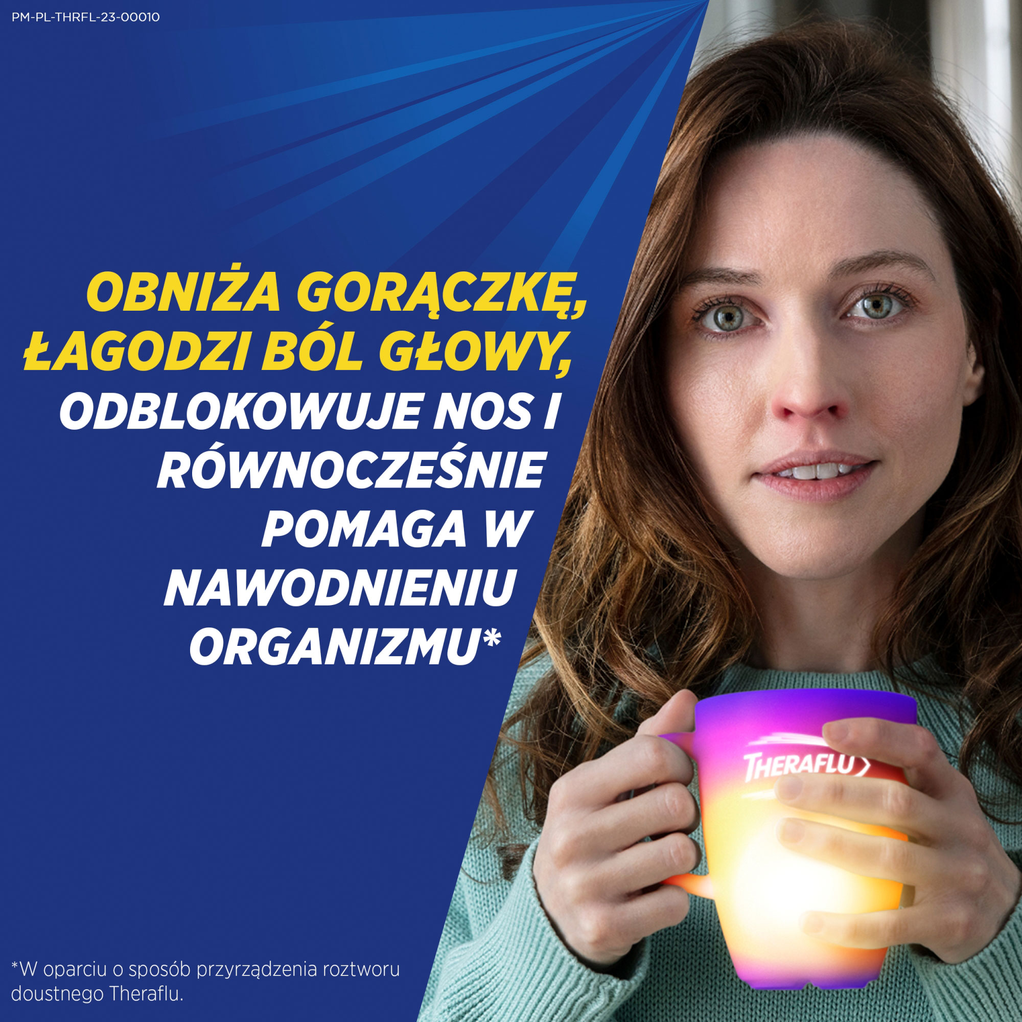 Theraflu Zatoki, 650 mg+10 mg, proszek do sporządzenia roztworu doustnego, saszetki, 14 sztuk