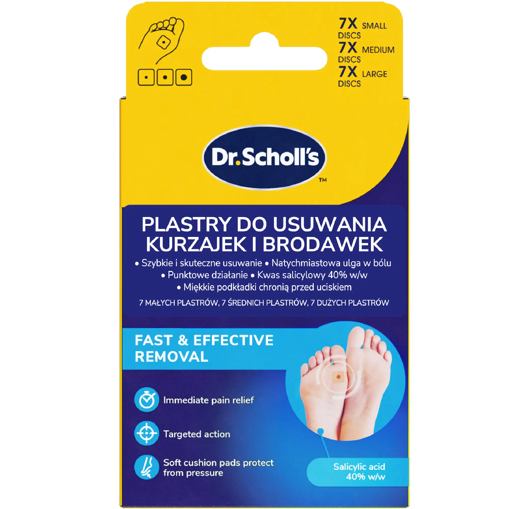 Dr. Scholl’s Plastry do usuwania kurzajek i brodawek, 21 sztuk zdjęcie