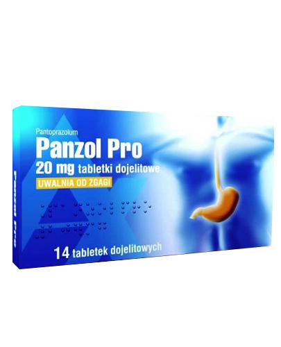 PANZOL PRO 20 mg, 14 tabl., na refluks, zgagę, cena, opinie, wskazania zdjęcie