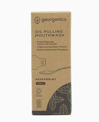 Georganics, Olej do płukania ust, English Peppermint, 100 ml zdjęcie