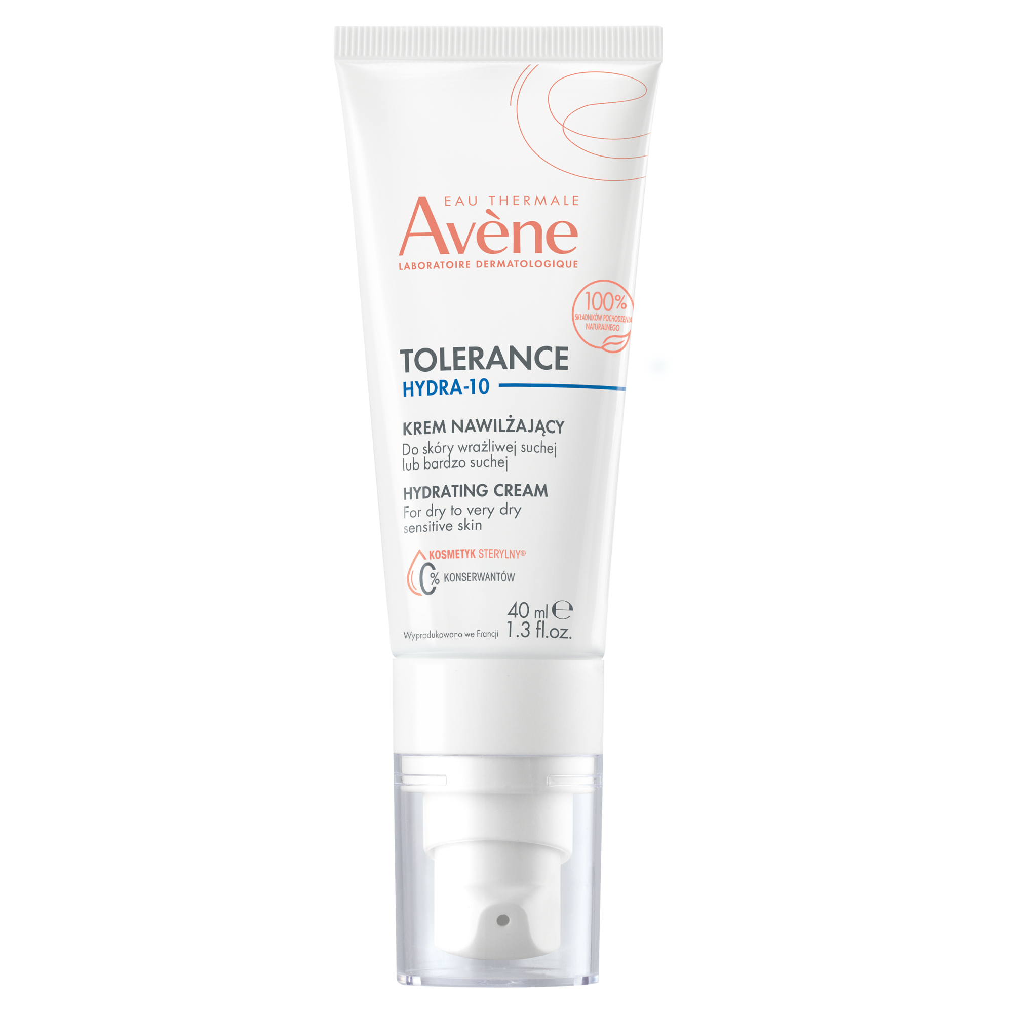 Avene Tolerance Hydra-10, krem nawilżający, 40 ml zdjęcie