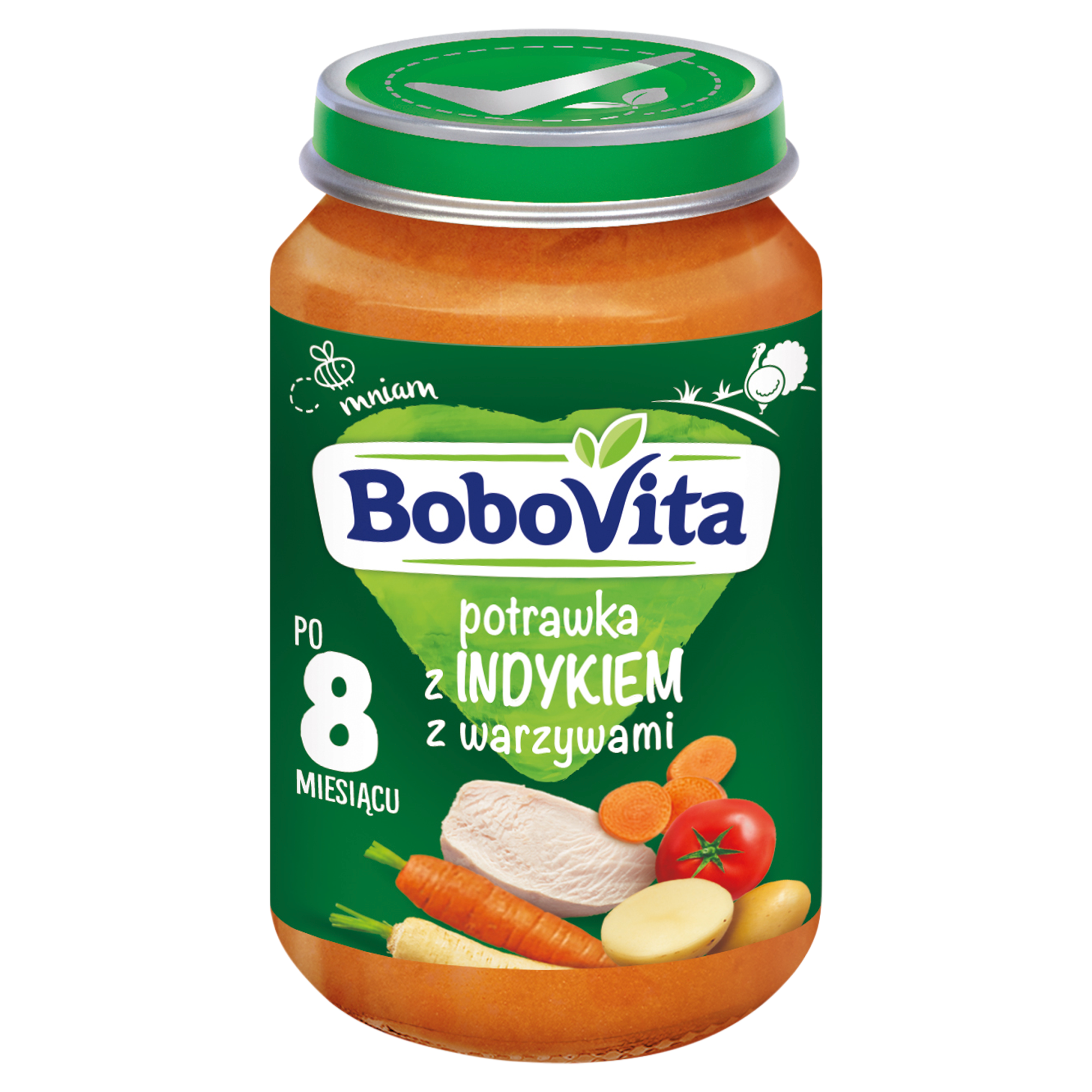 BOBOVITA Indyk w ziołach z warzywami po 9 m-cu - 190 g zdjęcie