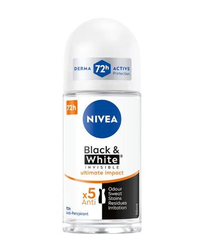 Nivea Black&White Invisible Ultimate Impact antyperspirant w kulce 50 ml zdjęcie