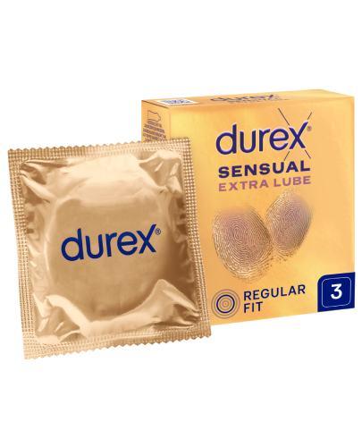 Durex Sensual Extra Lubricated, prezerwatywy 3 sztuki zdjęcie