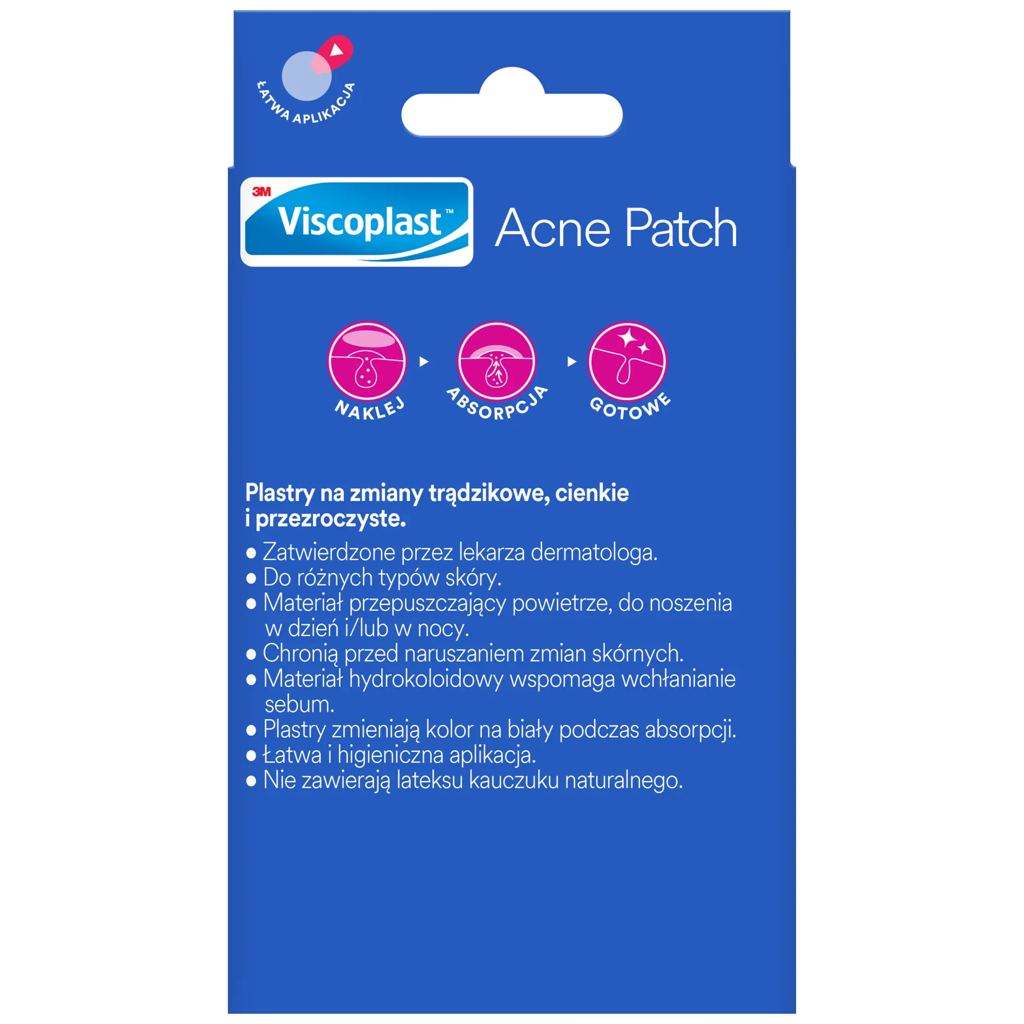 Viscoplast™ Acne Patch Plastry na zmiany trądzikowe, 1x15x12mm, 15 sztuk