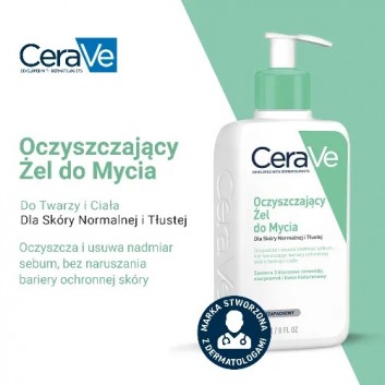 CeraVe oczyszczający żel do mycia skóry normalnej i tłustej 236 ml