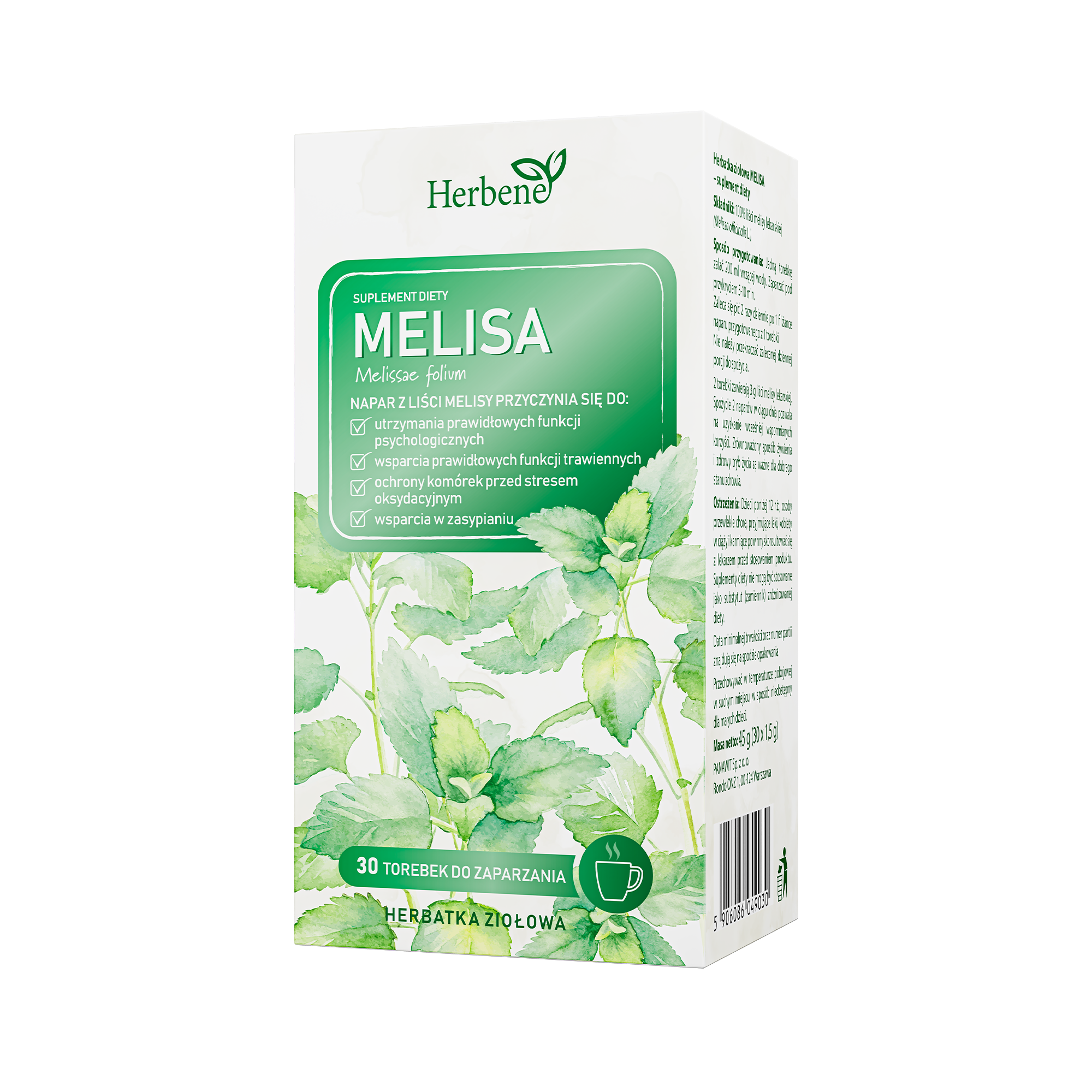 Herbene Melisa, saszetki, 30 sztuk