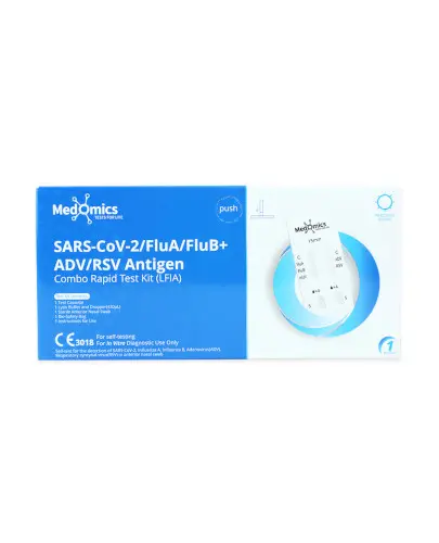 LabHome, Test Combo 5w1 Sars-Cov-2/Flu A/B/RSV/ADV, 1 sztuka zdjęcie
