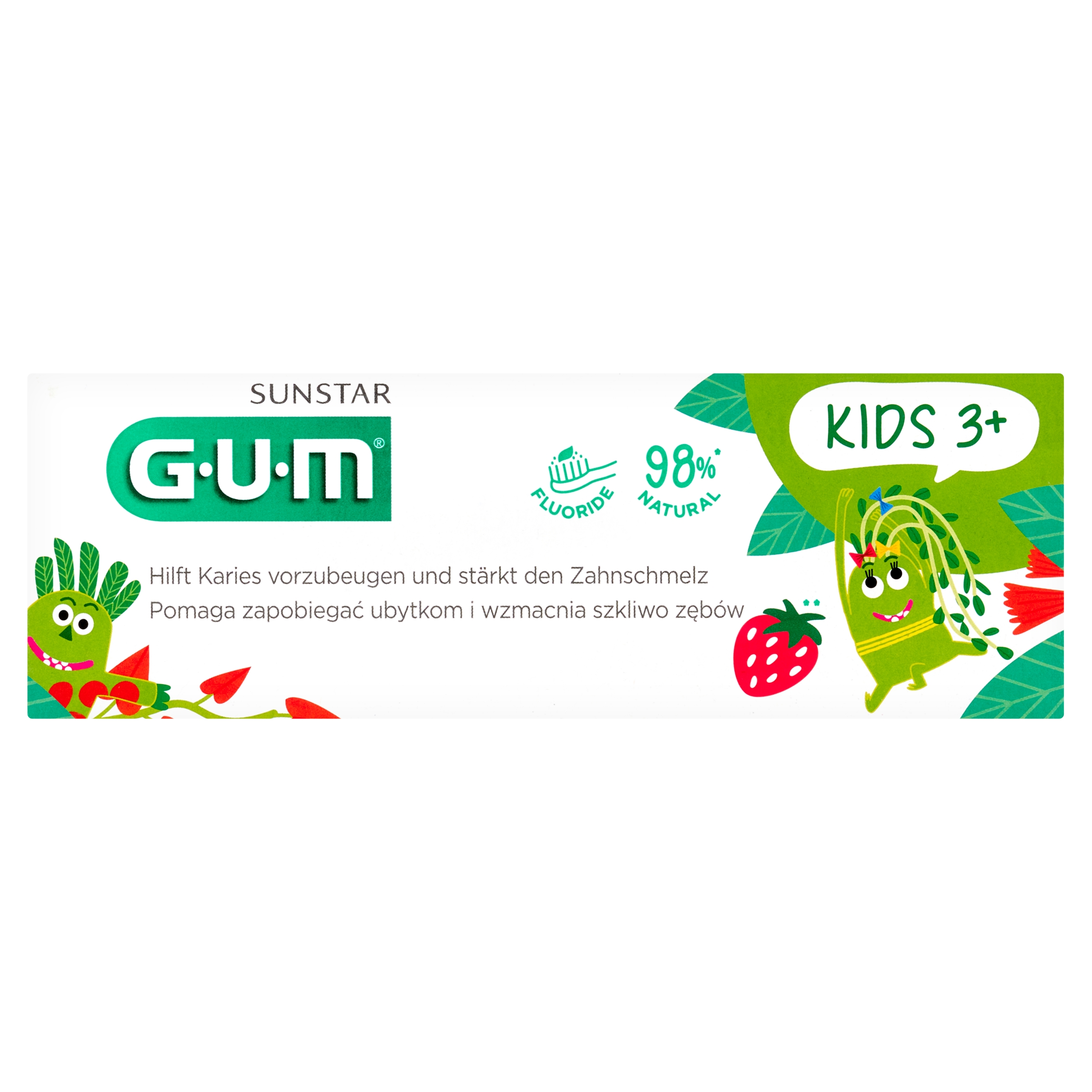 Sunstar Gum Kids 3+ Pasta do zębów dla dzieci, 50 ml zdjęcie