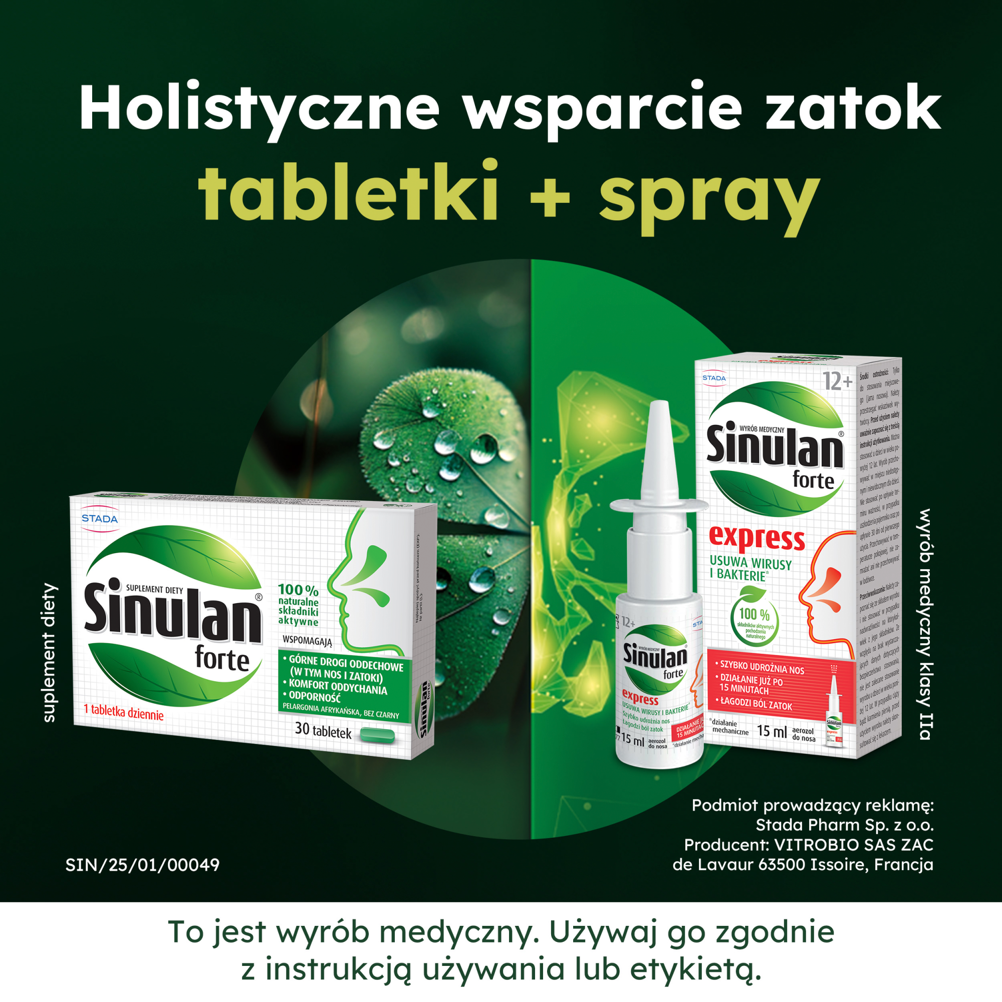 Sinulan Forte 30 tabletek
