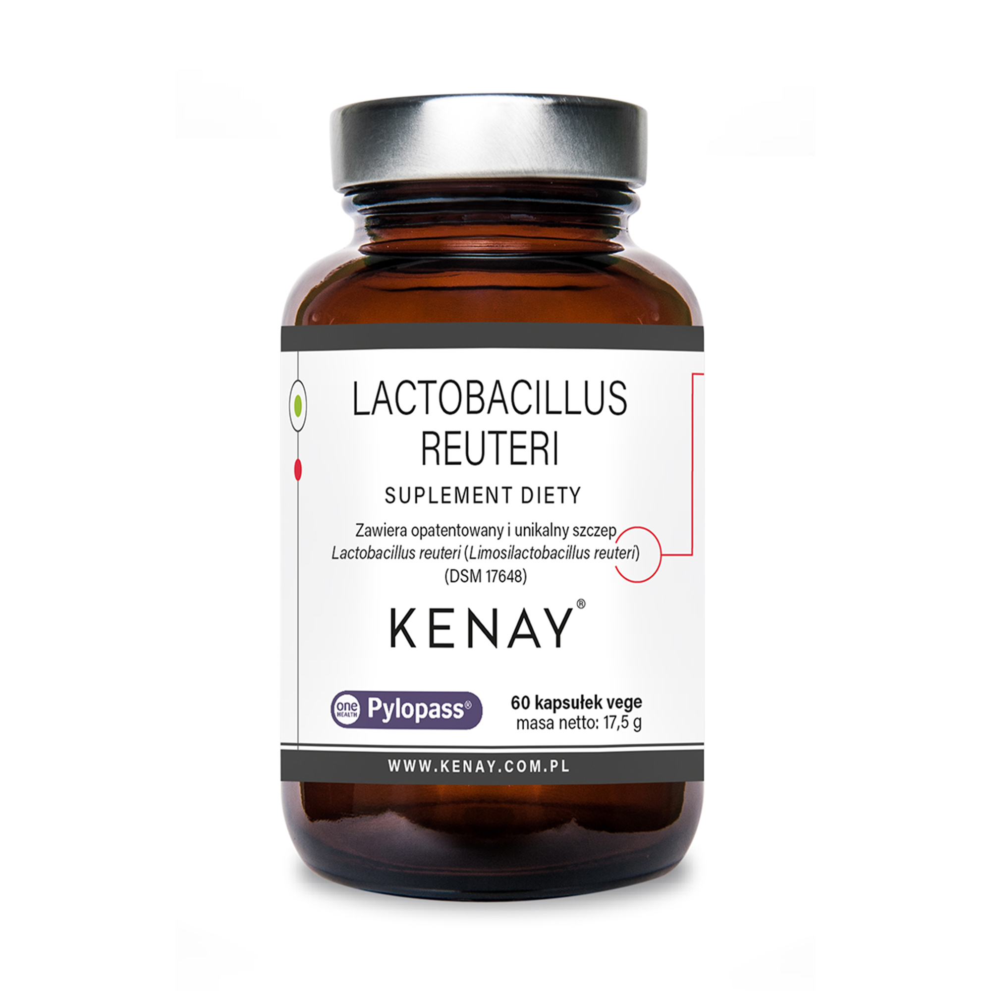 Kenay Lactobacillus reuteri Pylopass, kapsułki, 60 sztuk zdjęcie