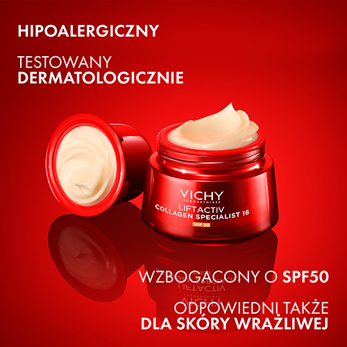 Vichy, Liftactiv Collagen Specialist 16, krem przeciwzmarszczkowy z SPF 50, 50 ml