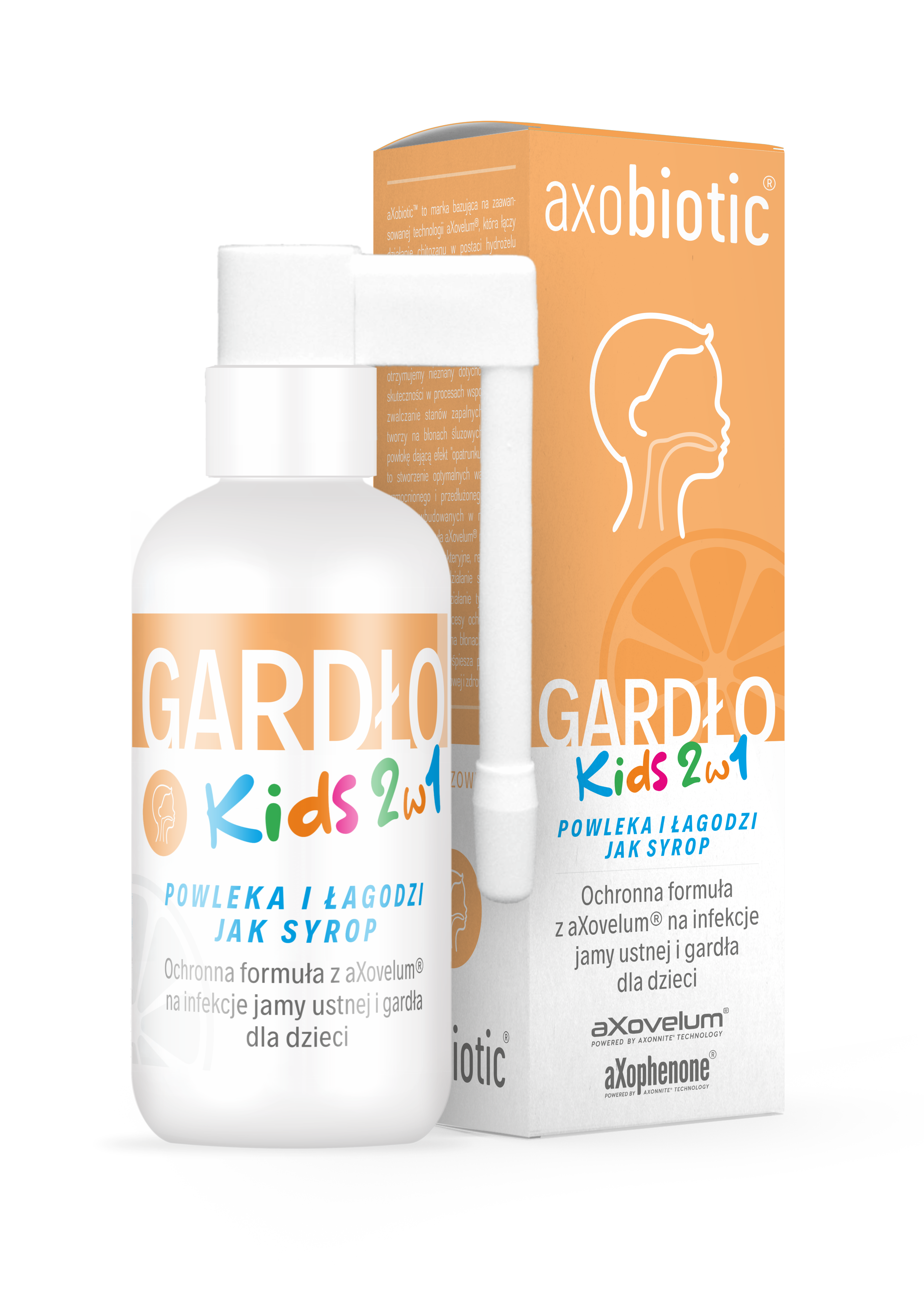 Axobiotic, Gardło Kids 2w1, 30 ml zdjęcie
