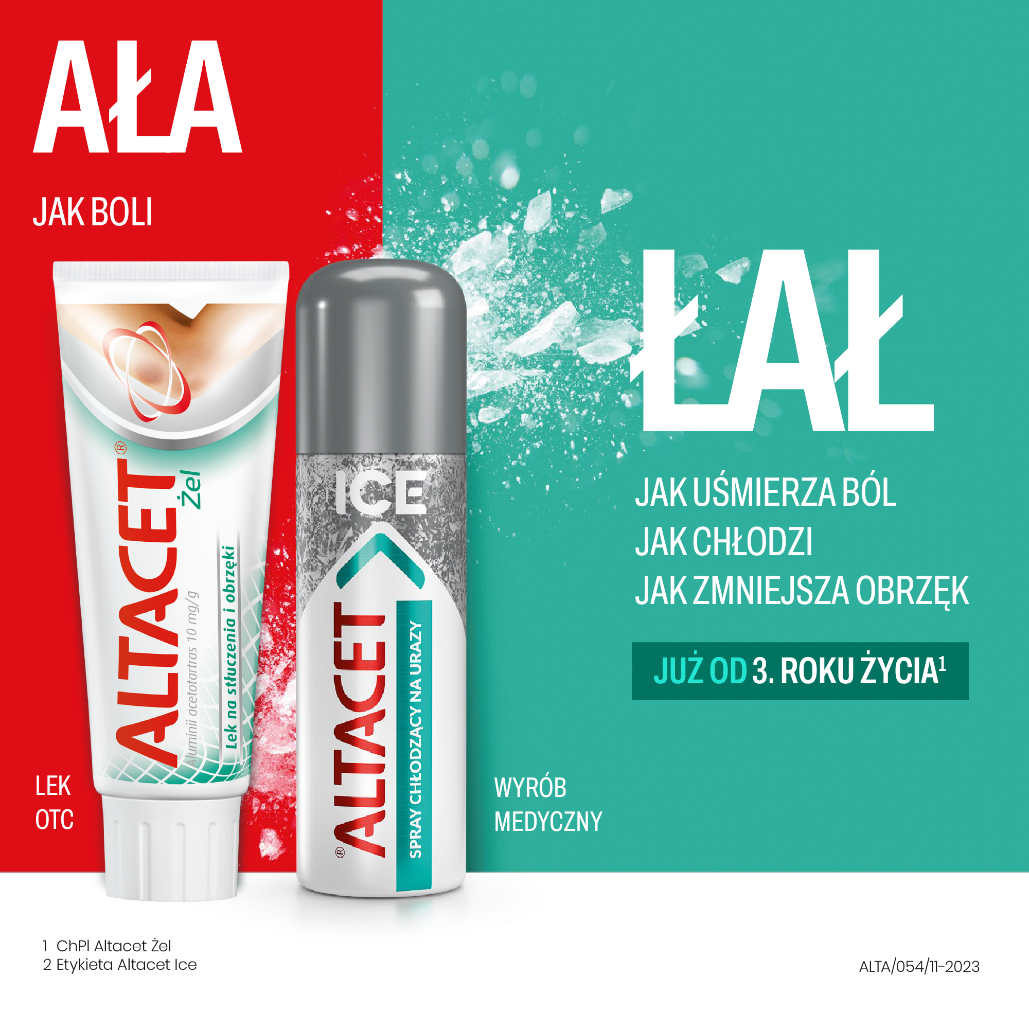 Altacet Ice spray chłodzący na urazy 130 ml