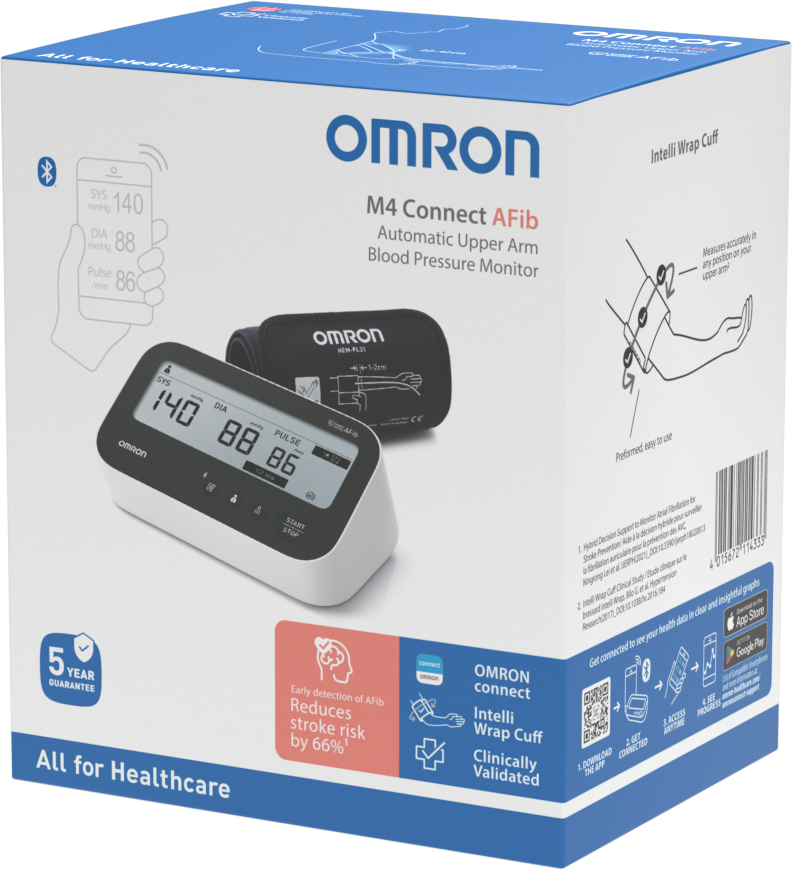 Omron Ciśnieniomierz naramienny M4 Connect Afib, 1 sztuka zdjęcie