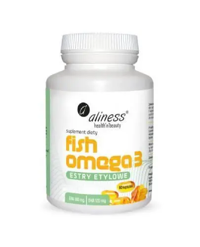 Aliness Fish Omega 3 Estry 180/120 mg, kapsułki, 60 sztuk zdjęcie