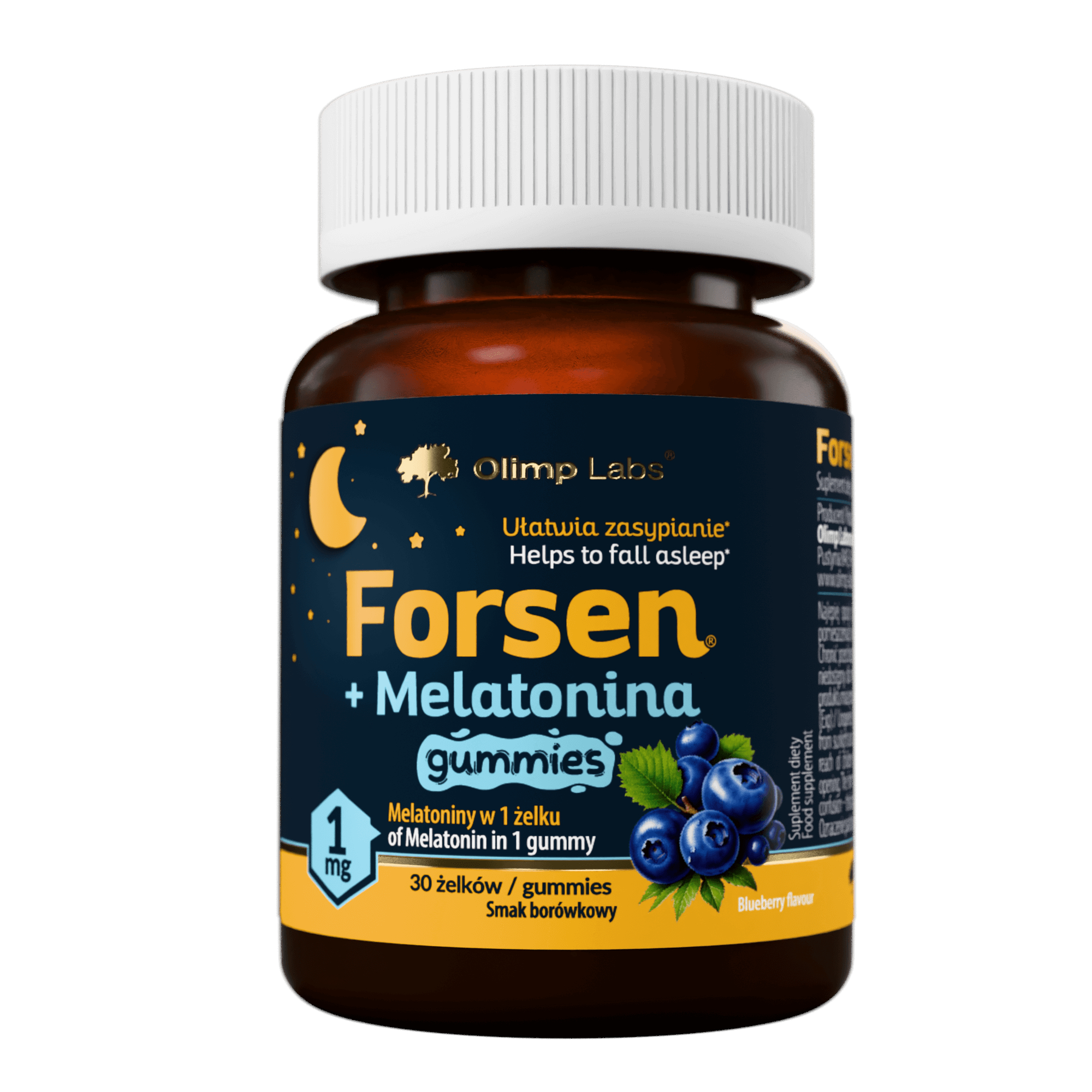 Forsen+Melatonina Gummies smak borówkowy, żelki, 30 sztuk  zdjęcie