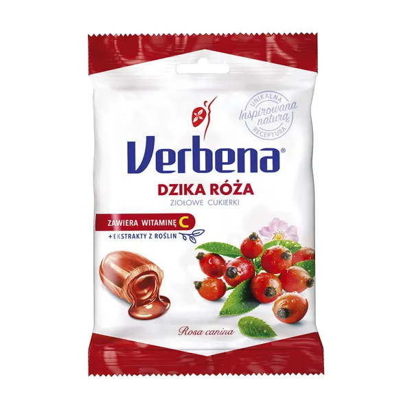 Verbena Dzika róża cukierki ziołowe 60 g zdjęcie