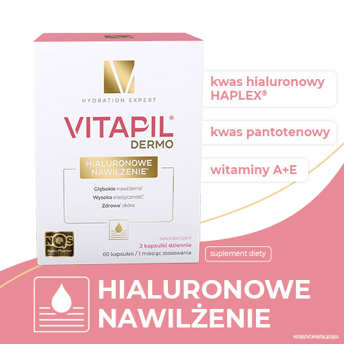 Vitapil Dermo Hialuronowe Nawilżenie, kapsułki, 60 sztuk