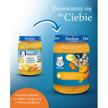 Nestlé Gerber Kurczak w potrawce z jarzynkami po 6 miesiącu 190 g