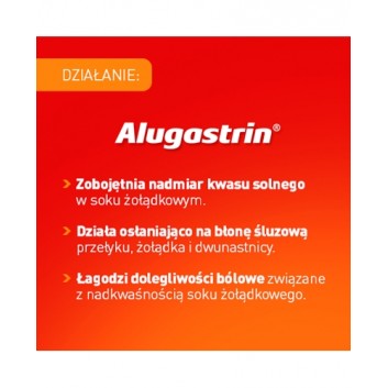 Alugastrin 340 mg, tabletki do rozgryzania i żucia o smaku miętowym 20 sztuk