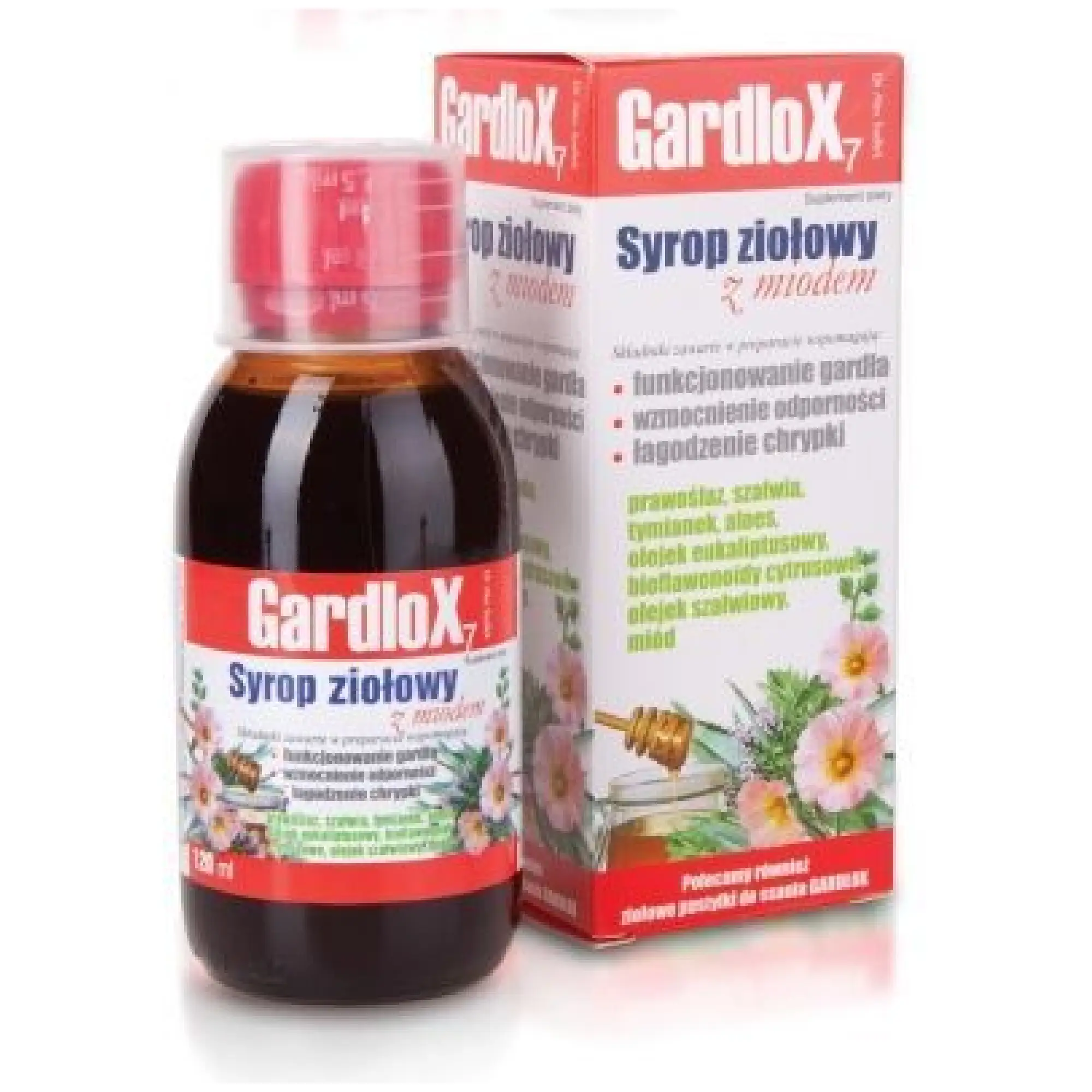GARDLOX Syrop ziołowy z miodem, 120 ml zdjęcie