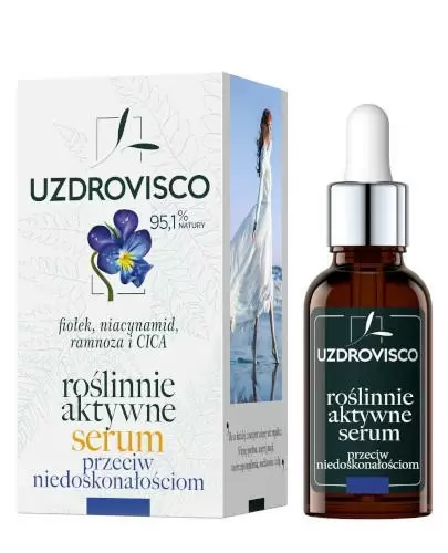 UzdroVisco Roślinnie aktywne serum przeciw niedoskonałościom fiołek 30 ml zdjęcie