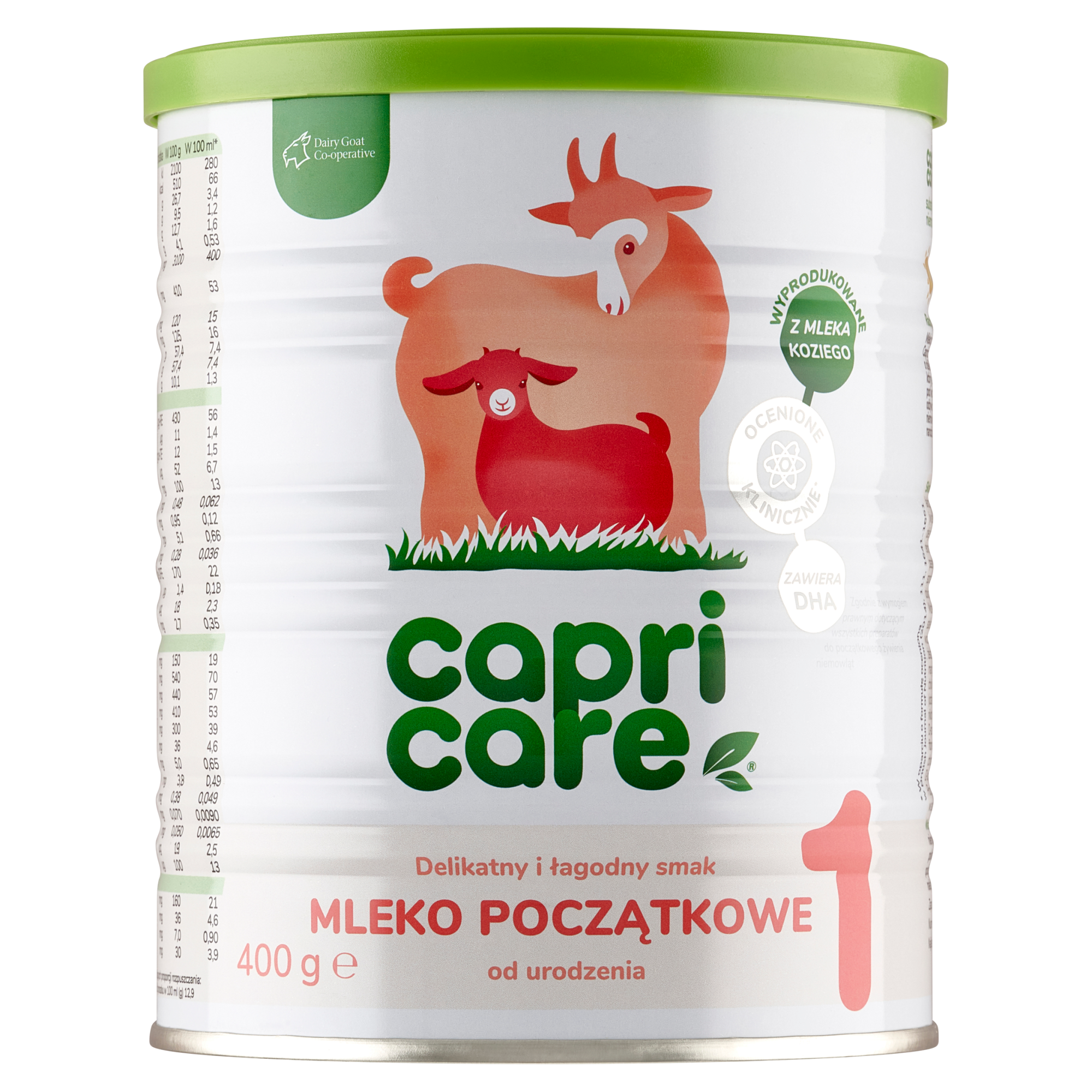 Capricare 1, mleko początkowe na mleku kozim, proszek, 400 g zdjęcie
