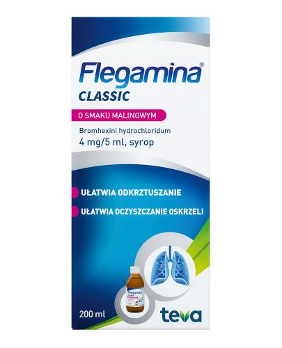 FLEGAMINA Syrop o smaku malinowym 4 mg/5 ml, 200 ml zdjęcie