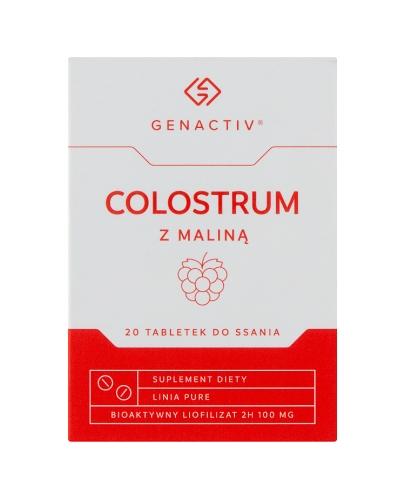 Colostrum z maliną Genactiv (Colostrigen Tabs), 20 tabletek do ssania zdjęcie