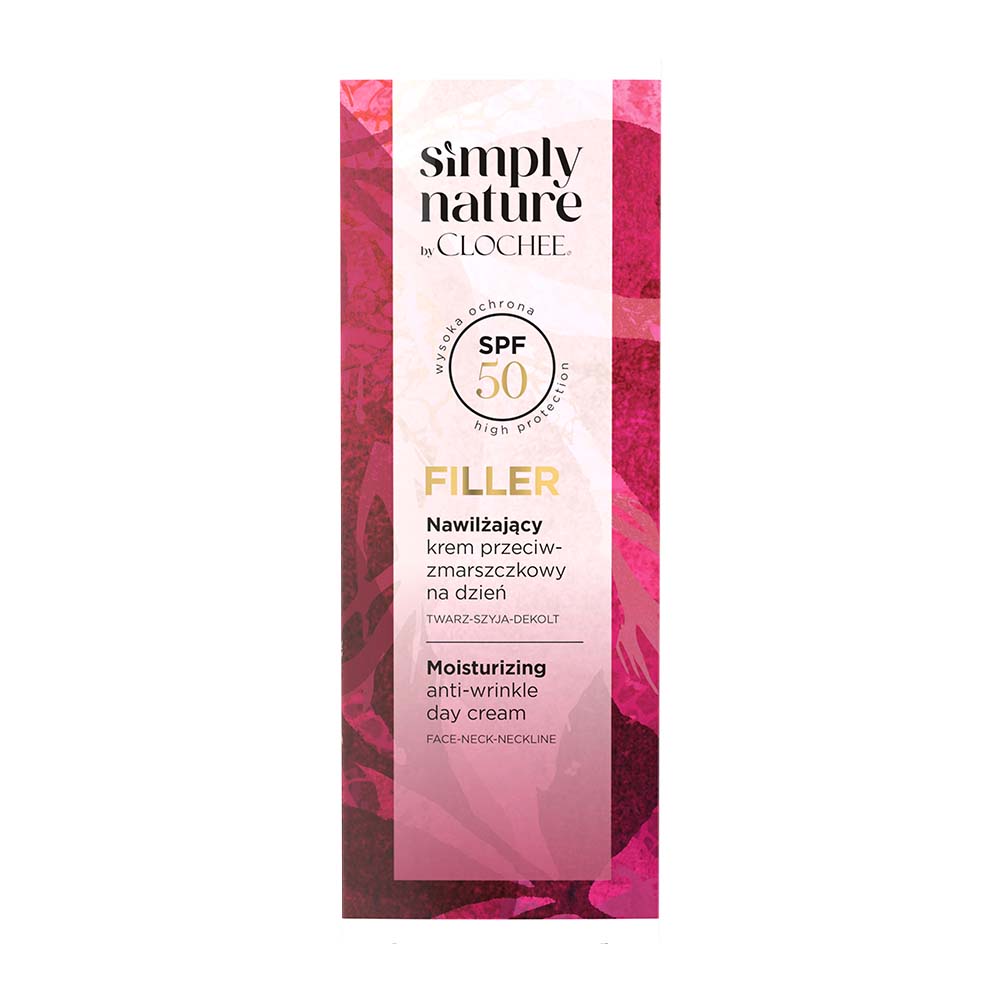 Clochee Simply Nature Filler  SPF 50 na dzień, 50 ml