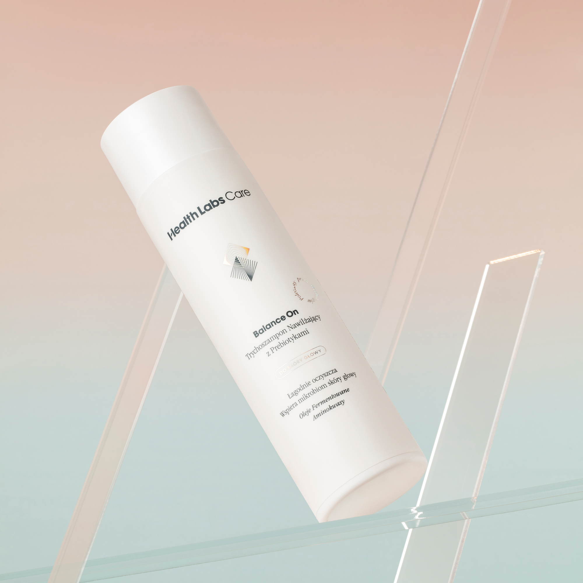 Health Labs Care, Balance On, Trychoszampon nawilżający z prebiotykami, 250 ml