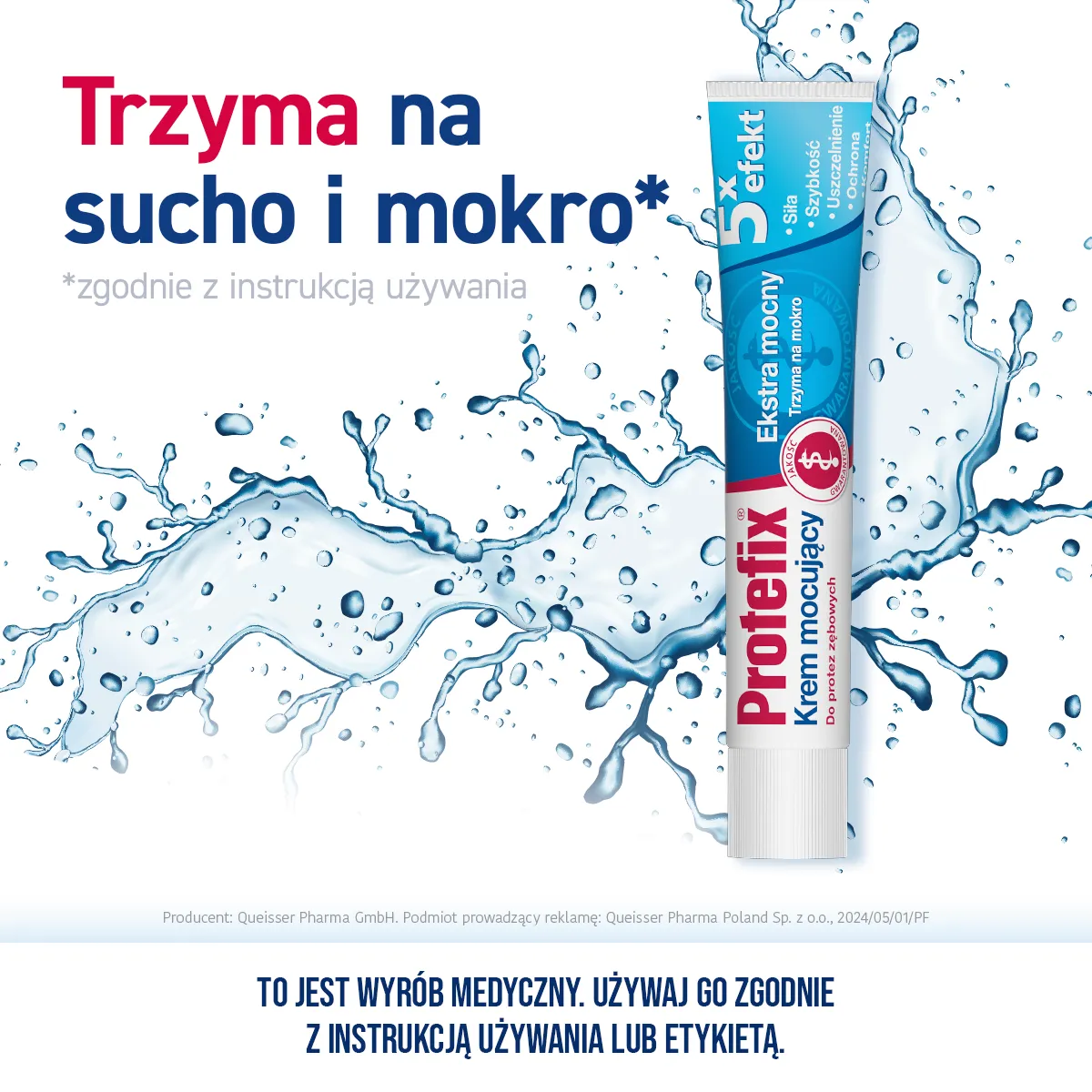 PROTEFIX Krem mocujący do protez zębowych - 47 g