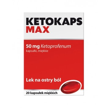 Ketokaps Max, 50 mg, kapsułki miękkie, 20 sztuk