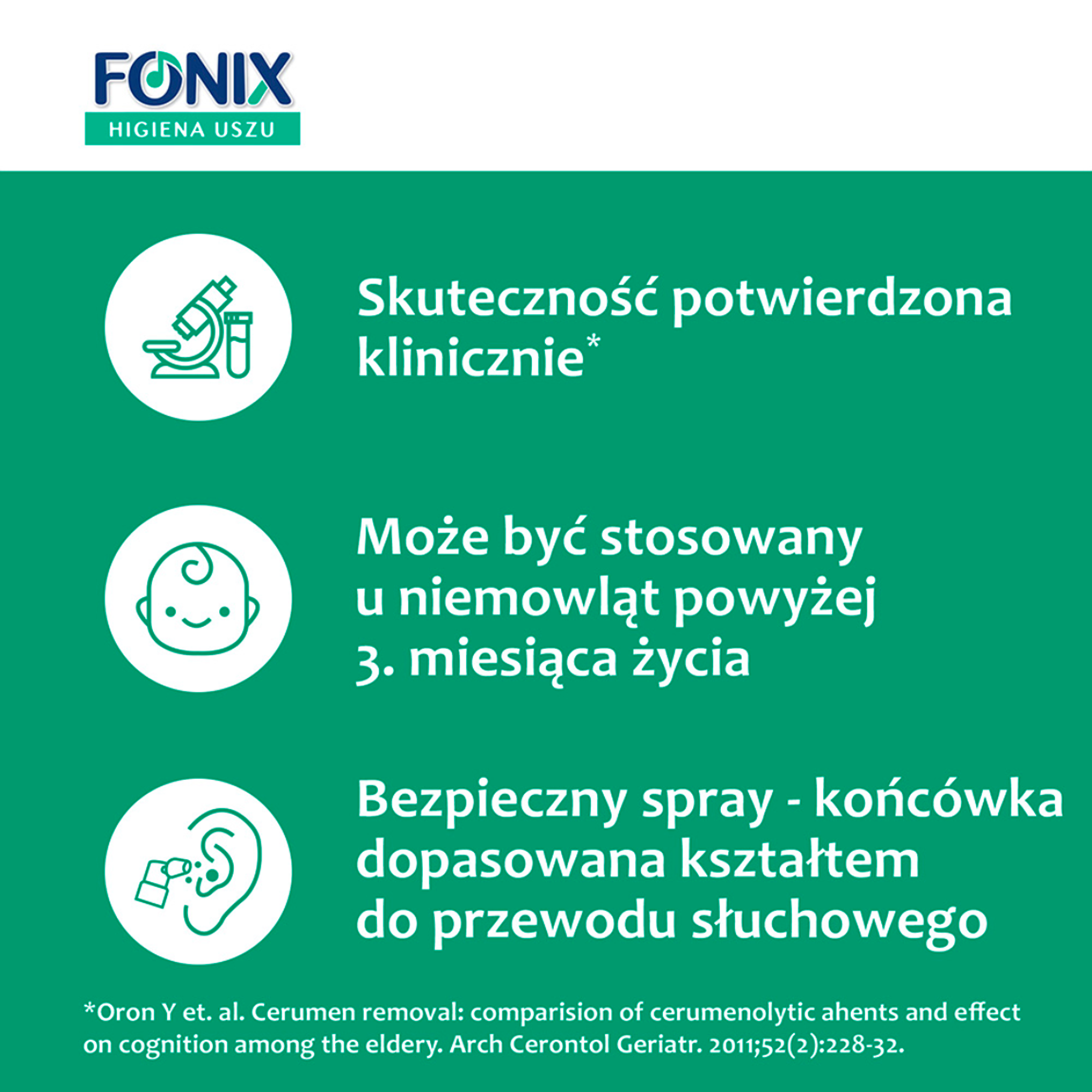 Fonix Higiena Uszu, spray, 30 ml