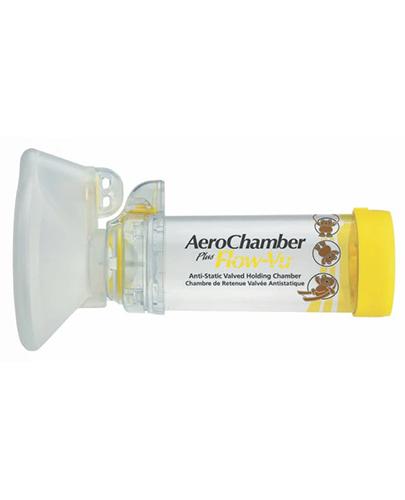 Aerochamber Plus FLOW VU Komora inhalacyjna z maską dla dzieci 1-5 lat, 1 szt., cena, opinie, składniki zdjęcie