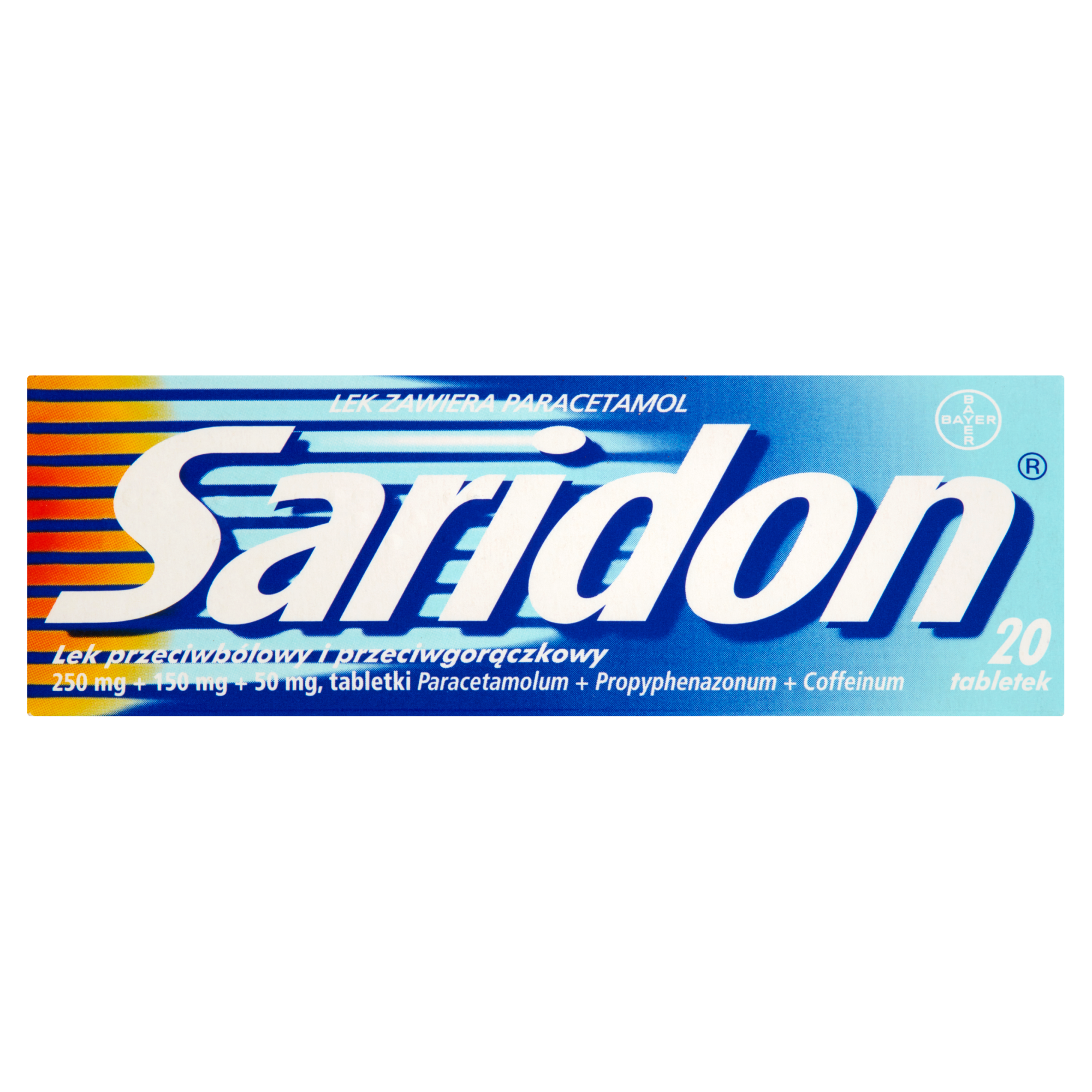 SARIDON, 20 tabl. Na różne rodzaje bólu zdjęcie