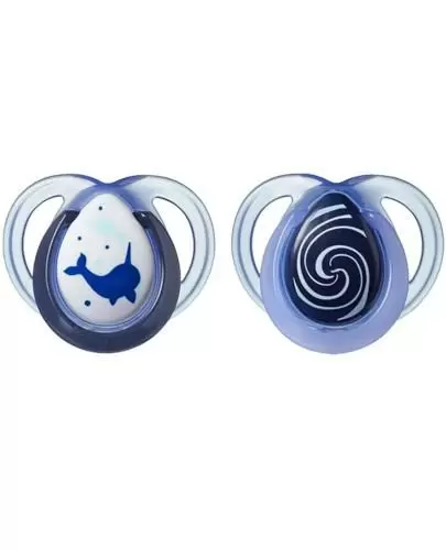 Tommee Tippee Night Time smoczek silikonowy uspokajający 0-6m 2 sztuki [43336102] zdjęcie